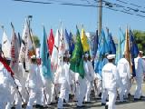 marching navy dudes rear