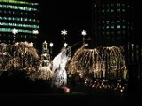 lights from clock tower