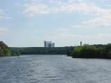 mohegan sun casino from river