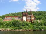 rusty factory parts from river