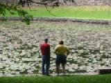 parents at pond