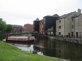 canal with houses