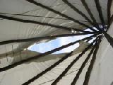 mt kearsarge teepee inside
