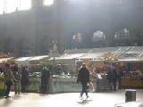 farmers market at hauptbahnhof rail station