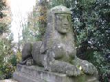 sphinx statue at wagner place