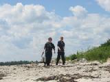 James & Nicholas on beach